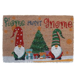 Limpiapies De Navidad 40X60Cm Santa Natural Rojo Verde Miro