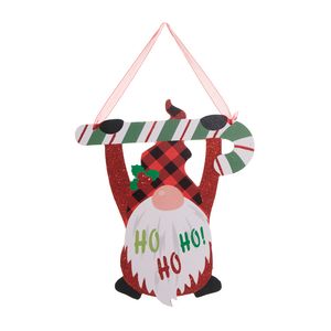 Adorno De Navidad Colgante De Pared Santa Claus Rojo 26.5X22.8X0.3Cm Miro