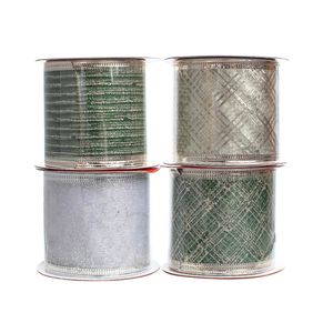 Cinta Navidad Rollo 2.7Mt Verde - Dorado Miro