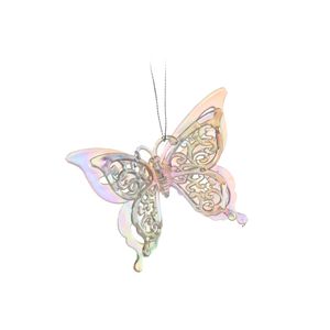 Adorno De Navidad Colgante Mariposa Tornasol 10X8Cm  Miro