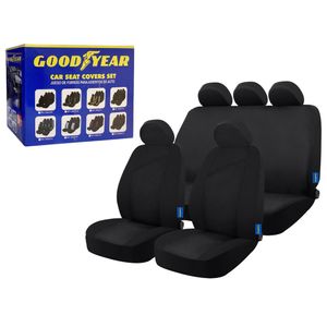 Cubre Asiento Para Auto 9 Piezas Negro Goodyear