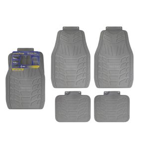 Piso De Goma Para Auto 4 Piezas 80X47Cm Gris Goodyear