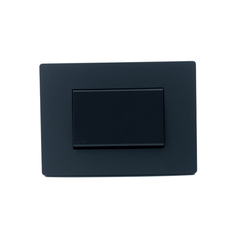 Interruptor Simple Teclon 9/12 16A Noir Mate S33 Sinthesi-1760186123539
