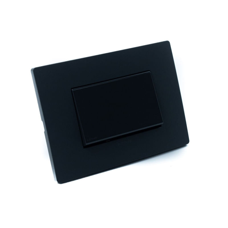 Interruptor Simple Teclon 9/12 16A Noir Mate S33 Sinthesi-1760186145452