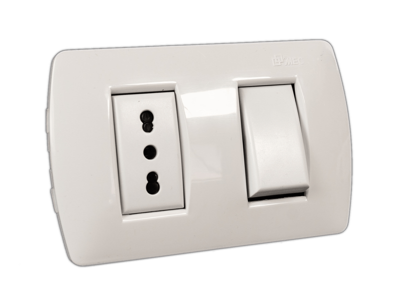 Interruptor Sobrep 9/12 Bi Paso Beige-Champagane Grand Mec-1760625178652