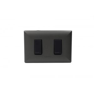 Interruptor Embutido Doble 9/15 16A Grafito S17 Sinthesi