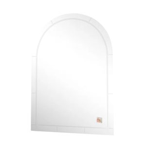 Espejo Para Baño Semi Ovalado 50X70 Plateado Casa Viva