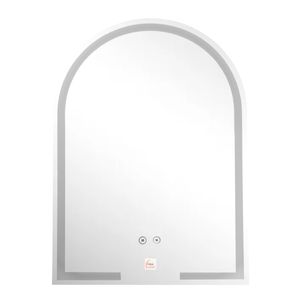 Espejo Para Baño Semi Ovalado 50X70 Con Luz Led Blanca Casa Viva