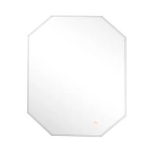 Espejo Para Baño Hexagonal 50X70 Plateado Casa Viva