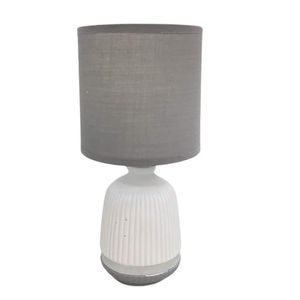 Lampara De Mesa 10.5" Pantalla Gris Decore