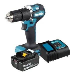 Taladro Percutor 13Mm 18V Dhp487+2 Baterias 3.0Ah 18V+Cargador Rapido Makita