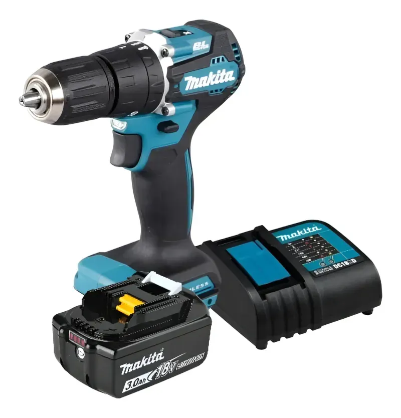 Taladro Percutor 13Mm 18V Dhp487+2 Baterias 3.0Ah 18V+Cargador Rapido Makita-1761395872967