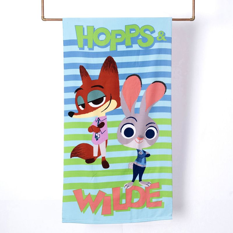 Toalla De Playa 70X140Cm + Tesoro Zootopia Hopps Mashini-1761397462055