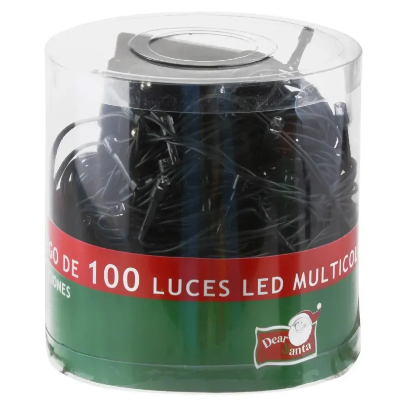 Luces De Navidad 100 Led Multicolor Dear Santa-1761397756476