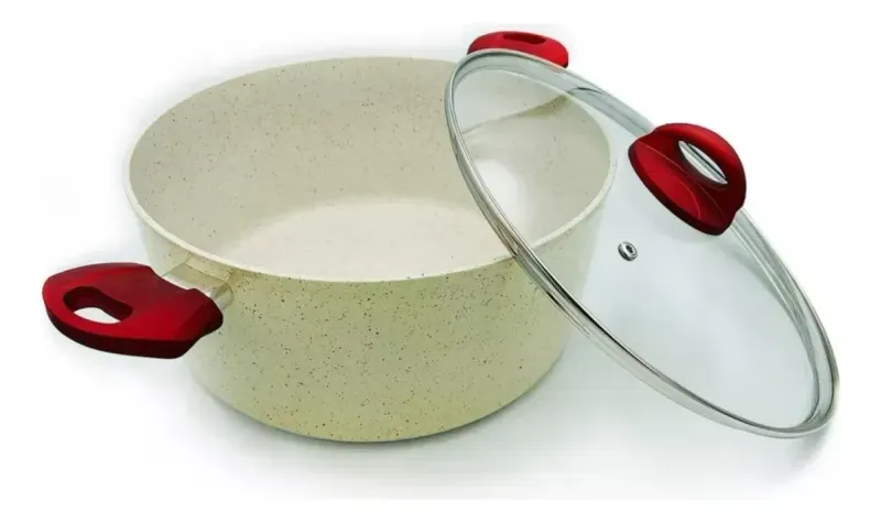 Olla Marmoleada Con Tapa De Vidrio 20Cm-1761402782988