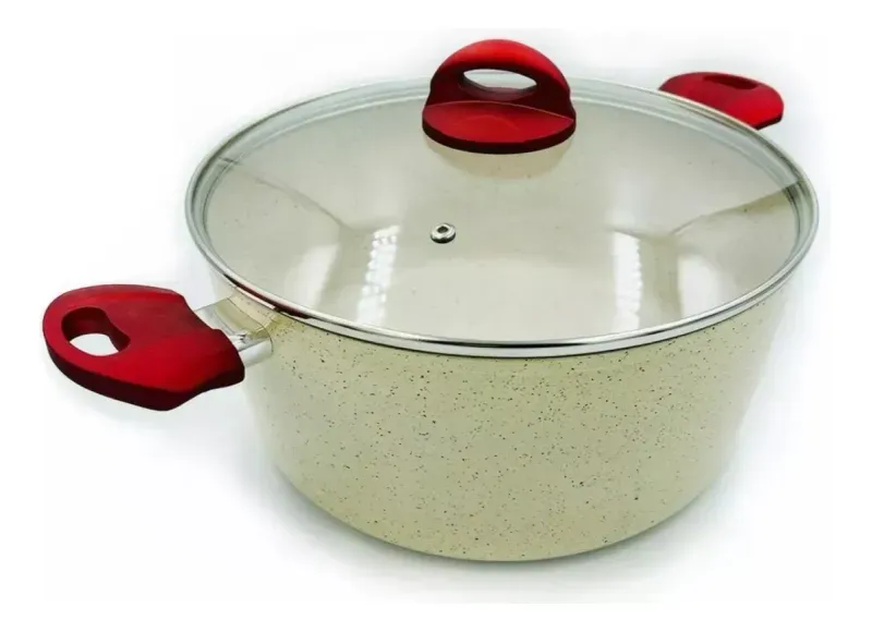 Olla Marmoleada Con Tapa De Vidrio 20Cm-1761402789554