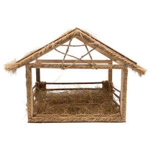 Pesebre navideño mimbre Estrella 40Cm