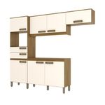 Mueble De Cocina 7 Puertas+2 Cajones Nature Off White Briz-1762192395611