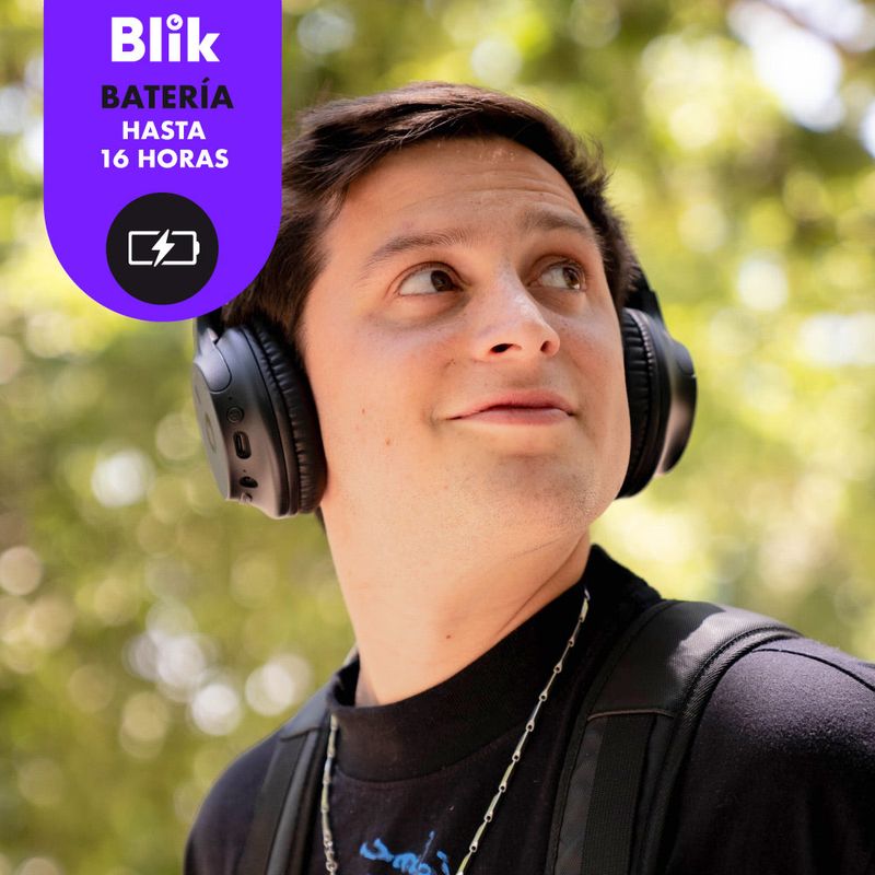 Audifonos Inalambricos Over Ear Soul 250 Negro Blik-1762287705778