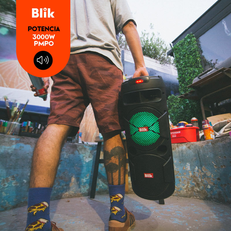 Parlante Karaoke Con Microfono Screamer 3 Blik-1762288244662