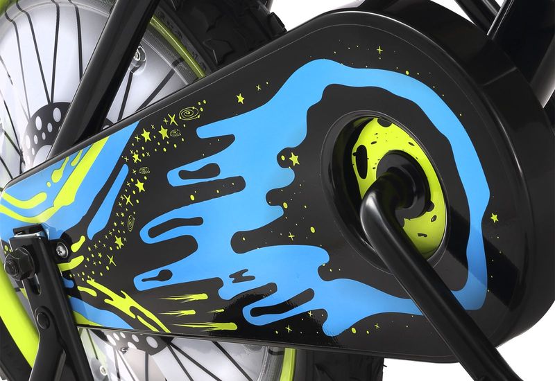 Bicicleta Aro 16 Infantil Motobike Negro Azul Oxford-1762288713863