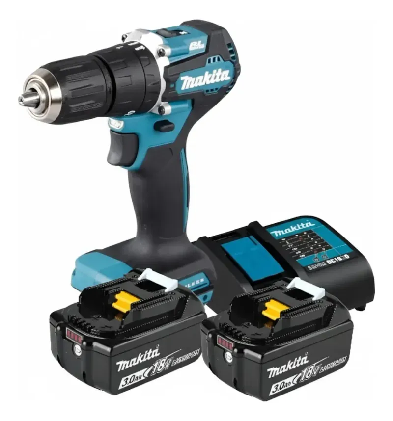 Taladro Percutor 13Mm 18V Dhp487+2 Baterias 3.0Ah 18V+Cargador Rapido Makita-1762351091372