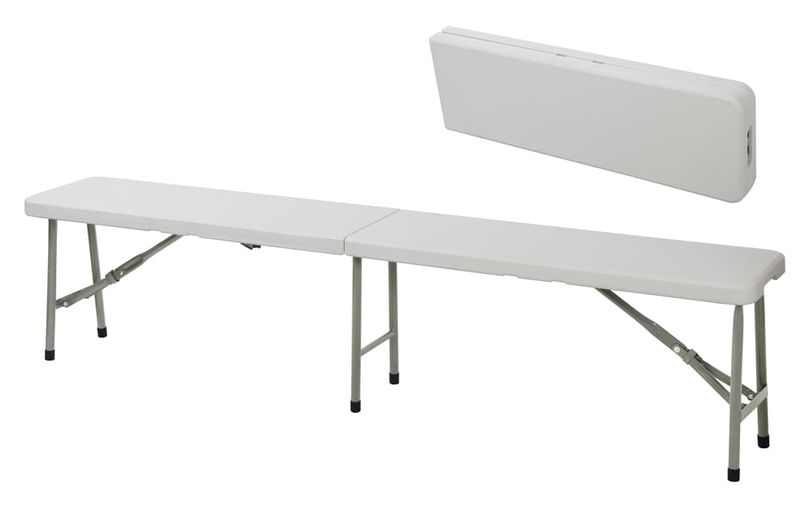 Banca Plegable 183Cm Blanco Casa Viva-1762364471400