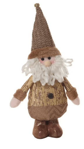 Figura Navideña 16X30.5Cm Santa o Muñeco De Nieve De Pie Chocolate Miro-1762542254900