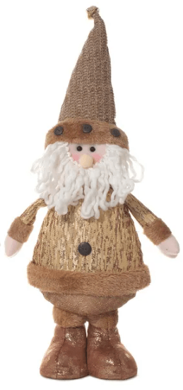 Figura Navideña 18X49Cm Santa Y Muñeco De Nieve De Pie Chocolate Miro-1762549260852