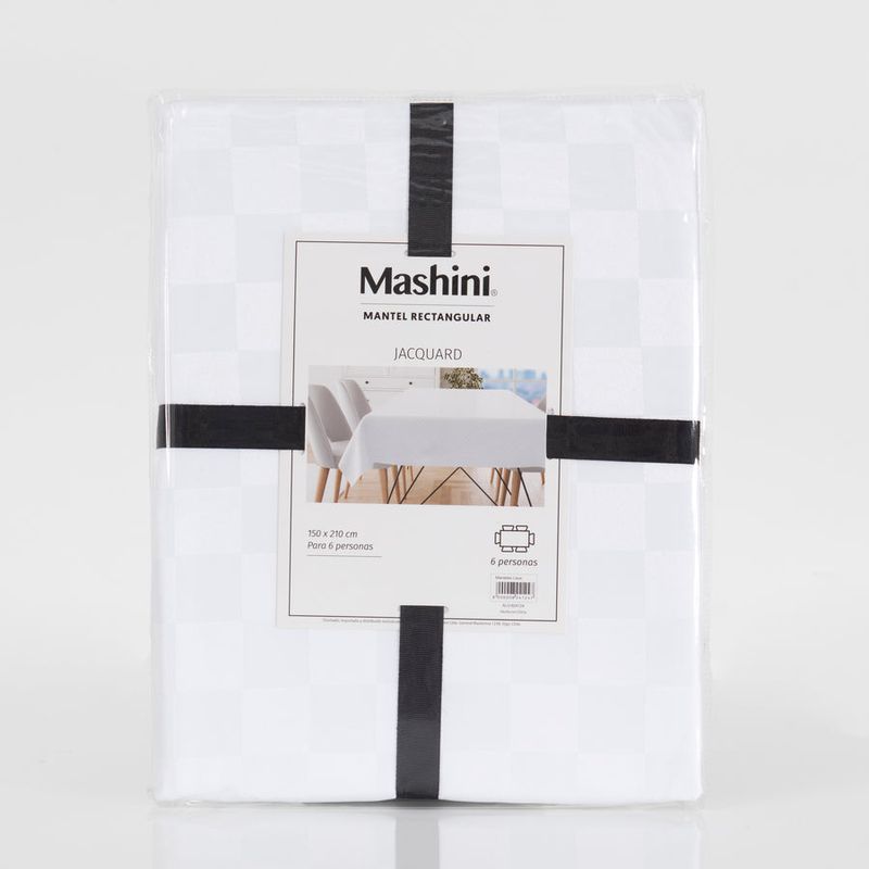 Mantel De Mesa 150X210Cm Blanco Mashini-1763124773296