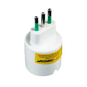 Adaptador Simple Con Schuko 2P+T 10A Blanco Mec