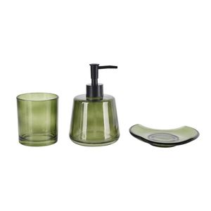Set Accesorios De Baño 3 Piezas Verde Ilusion Jabonera Chantilly