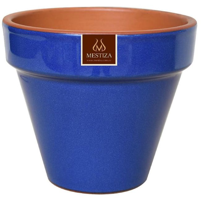 Macetero 23.5Cm Estandar Azul Imperial Mestiza-1763567725891