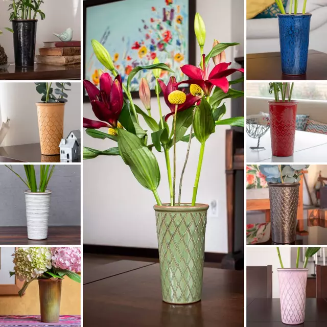 Florero 20Cm Zaia Verde Mestiza-1763568608570