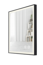 Espejo Con Luz 80X60Cm Marco Negro Taumm-1763573243906