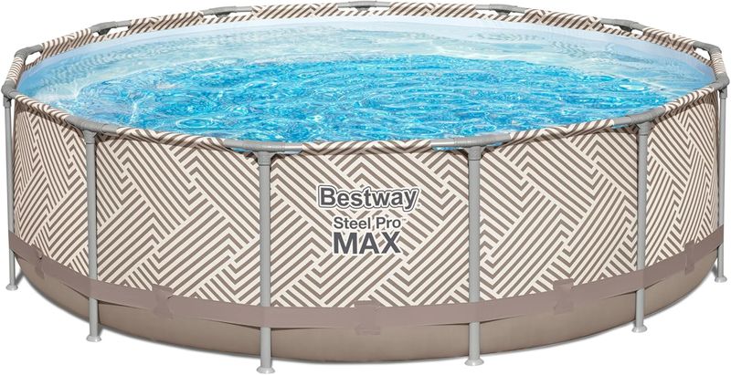 Piscina Estructural Redonda 3.96X107Cm Con Parasol Bestway-1763646476293