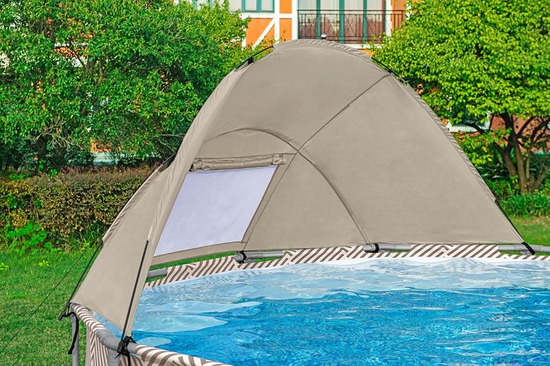 Piscina Estructural Redonda 3.96X107Cm Con Parasol Bestway-1763646480908