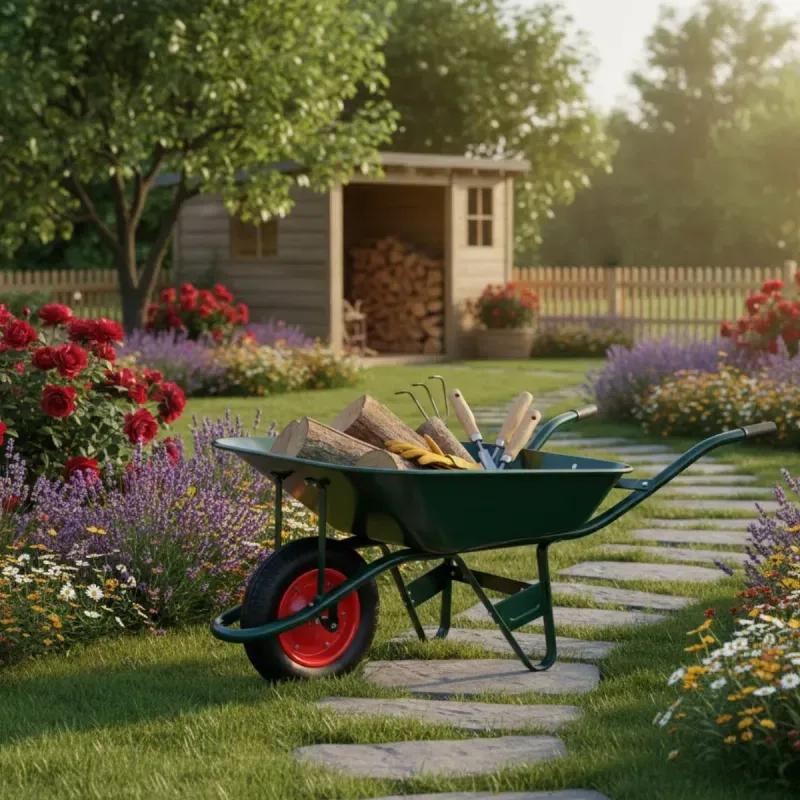 Carretilla De Jardin 60 Lts Verde Cerram-1763657059249