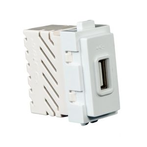 Modulo Toma Usb 2.1A Cargador Aris Blanco Mec