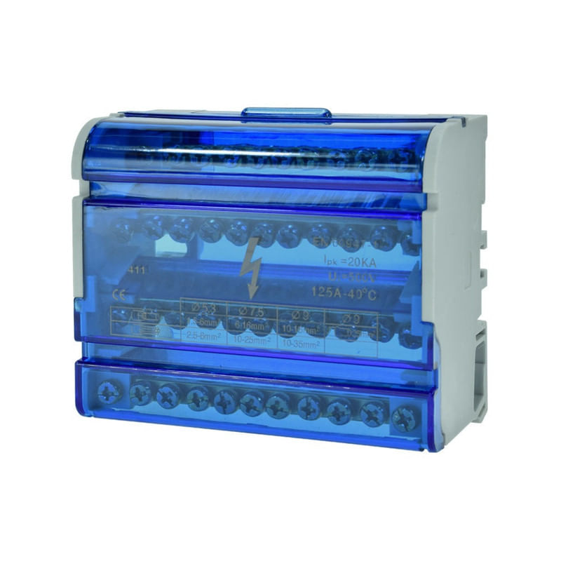 Barra Repartidor Tetrapolar 11 Polos 125A Jh8411 Lexo