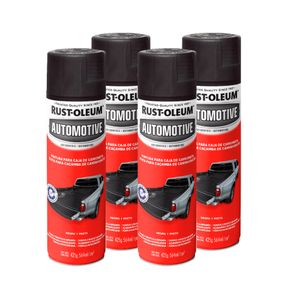 Pintura Spray Pick Up Protectora Negro Mate 564Ml 4 Unidades Rust-Oleum