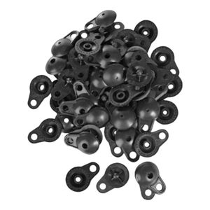 Broche Para Malla Raschel  25 Unidades