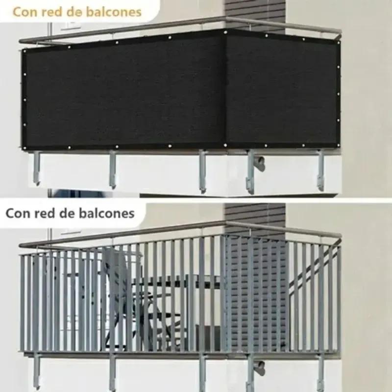 Malla Raschel Negra Con Ojetillos 90% Sombra 1X5 Metros Cierre Perimetral -1768225663797