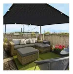 Malla Raschel Negra Con Ojetillos 90% Sombra 2X5 Metros Cierre Perimetral-1768225728305