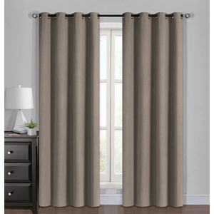 Cortina Blackout 1.40X2.20Mt Sinfonia Beige 2 Piezas Chantilly