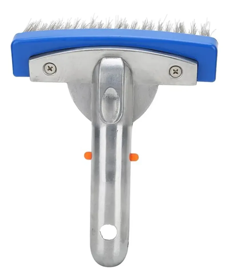 Escobillon Para Piscina Acero Inoxidable 14Cm Con Respaldo Aluminio Bighouse-1768598482676