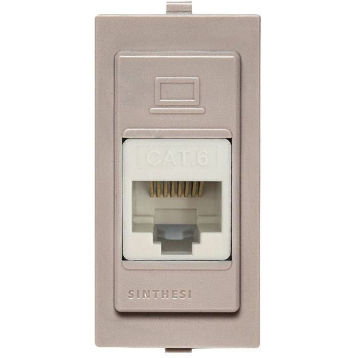 Modulo Toma Red Rj45 Cat 6 Beige S17 Sinthesi