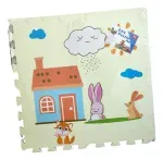 Alfombra Antigolpe Bebe 60X60X0.9Cm Goma Eva 4 Piezas Jirafa Bighouse-1769714354839