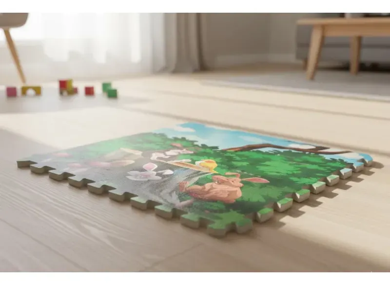 Alfombra Antigolpe Bebe 60X60X0.9Cm Goma Eva 4 Piezas Jungla  Bighouse-1769714412030