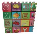 Alfombra Antigolpe Bebe 60X60X0.9Cm Goma Eva 4 Piezas Abecedario Frutas Bighouse-1769714481761